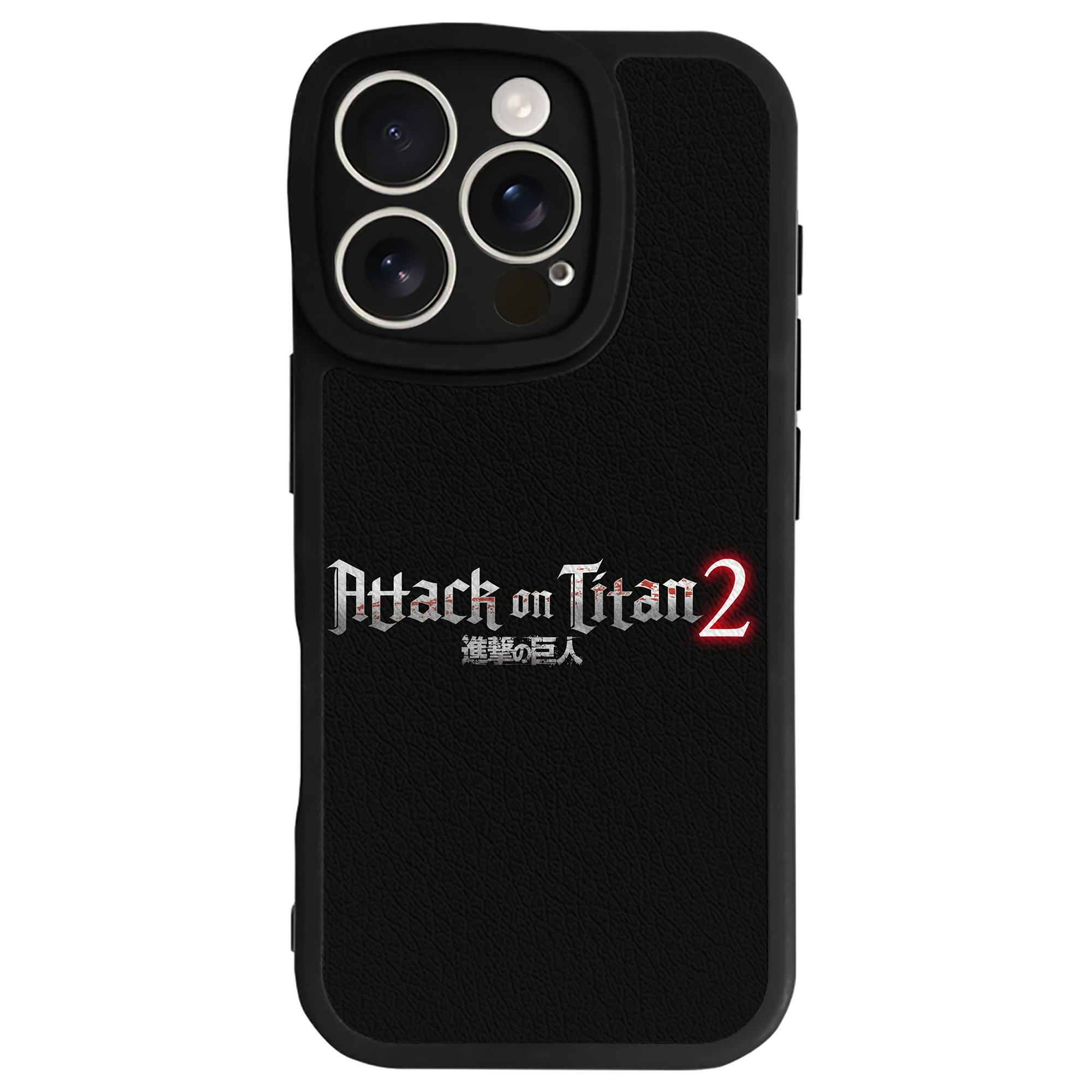 （画像用） 進撃の巨人 Attack on Titan 【iPhone 16シリーズ対応】シリコンスマホケース（レザー調） 材質：シリコン
